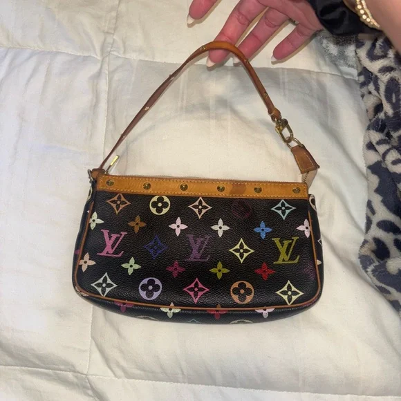 Louis Vuitton Black Multicolor Monogram Shoulder Bag - Picture 1 of 7